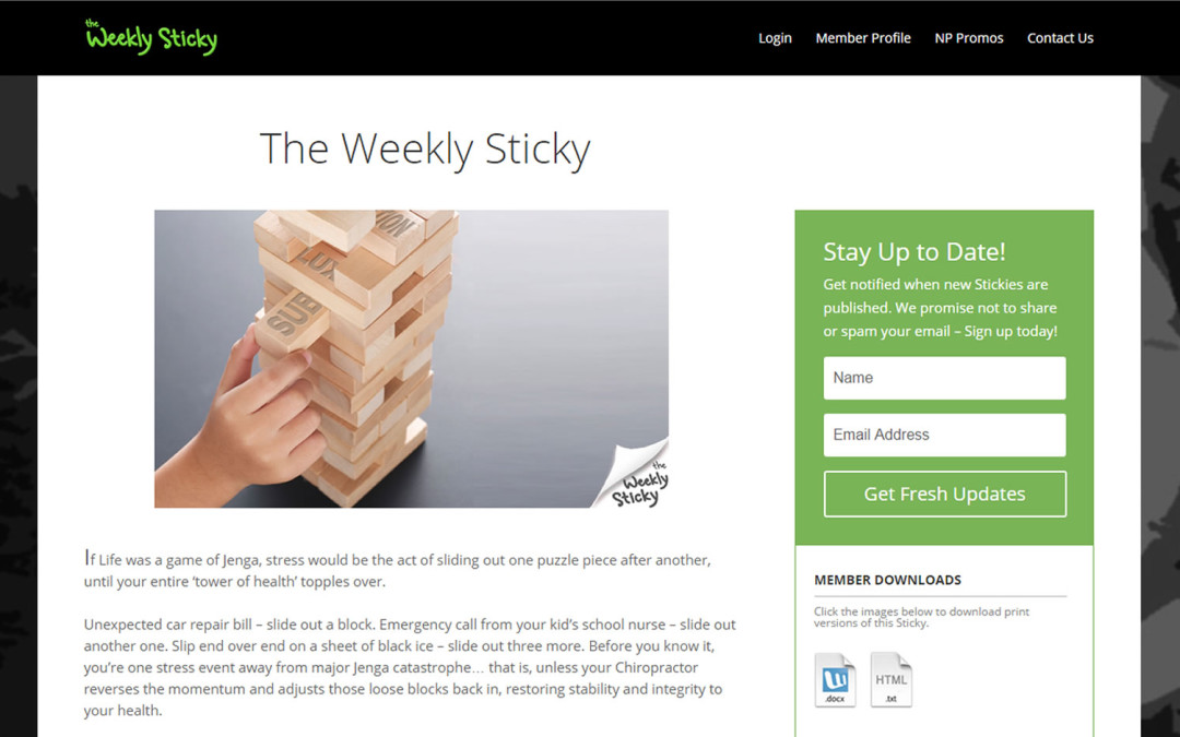 The Weekly Sticky
