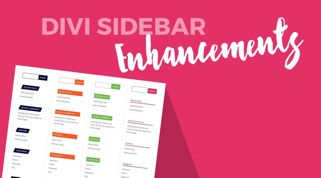 Modify Your Divi Search Widget and Widget Titles